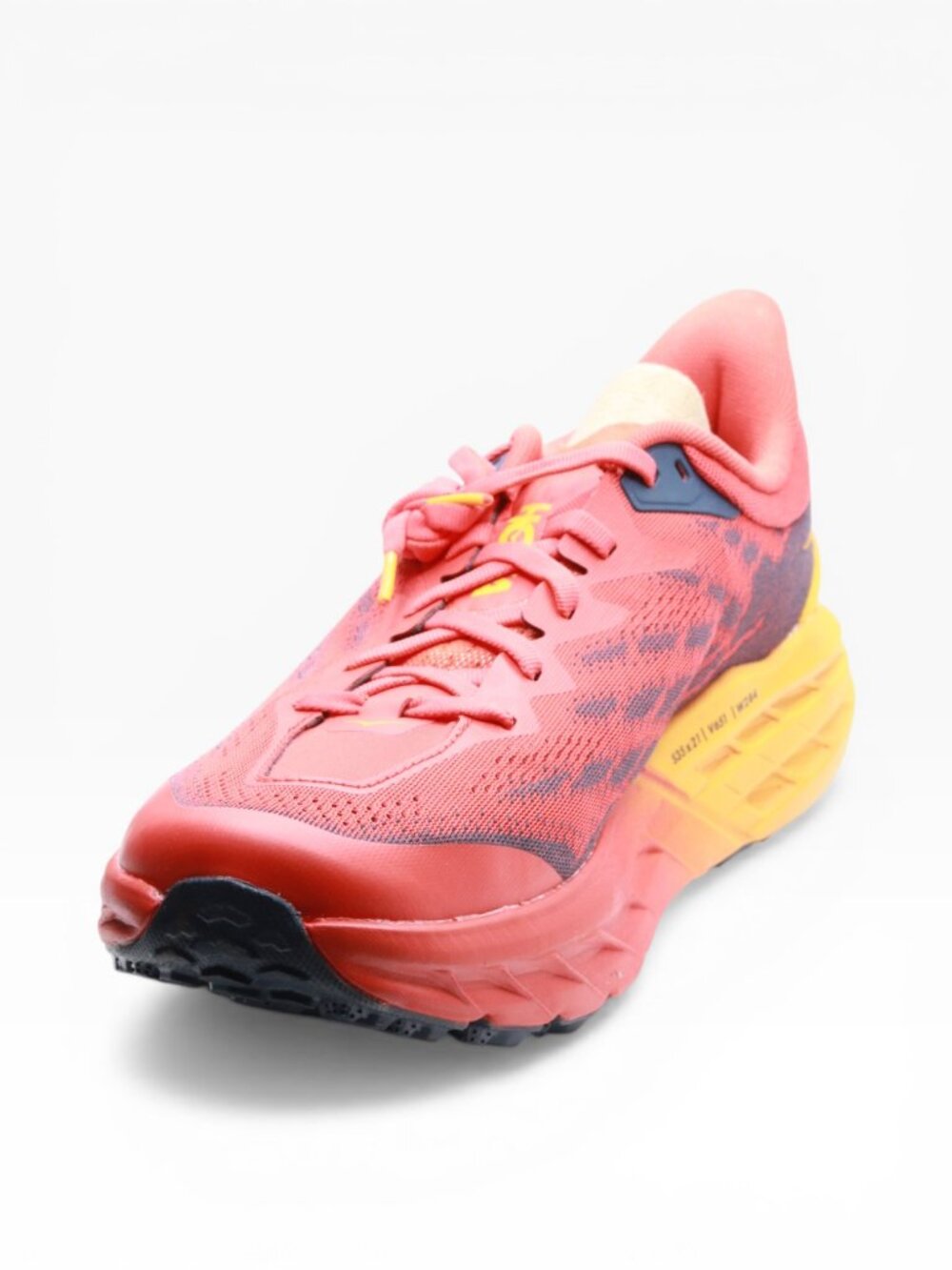 HOKA Mens Speedgoat 5 Textile Synthetic Fiesta Radiant Yellow Trainers 10 US